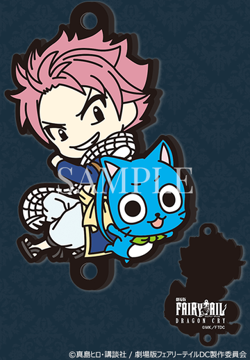 New! FAIRY TAIL DRAGON CRY anime Leather Charm - Natsu Dragneel