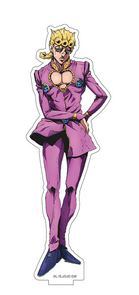 JOJO WORLD Giorno Giovanna Big Acrylic Stand Official NEW JAPAN