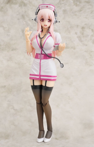 main photo of Gutto-kuru Figure Collection 53 Super Sonico Nurse Ver.