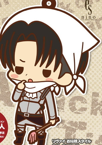 main photo of -es series nino- Attack on Titan Rubber Strap Collection: Levi Cleaning ver.