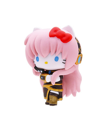 main photo of Mascot Key Chain Hello Kitty & Vocaloid: Hello Kitty Megurine Luka Ver.