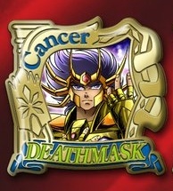 main photo of ZEPPIN Series Saint Seiya Pins Collection: Cancer Deathmask