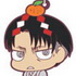 Shingeki no Kyojin Chimi Chara Rubber Strap: Levi New Year Ver.