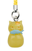 main photo of Nyanko-sensei Power Stone Strap: Nyanko-sensei Fish ver.