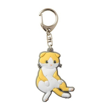 main photo of Pic-Lil! Nyanko Rubber Keychain: Scottish Fold Suco-sit Style