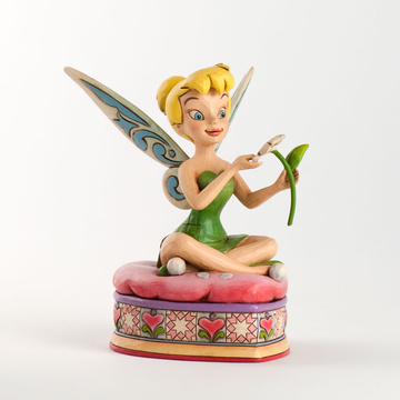main photo of Disney Traditions ~He Loves Me... He Loves Me Not... HE LOVES ME!~ Tinker Bell On Heart