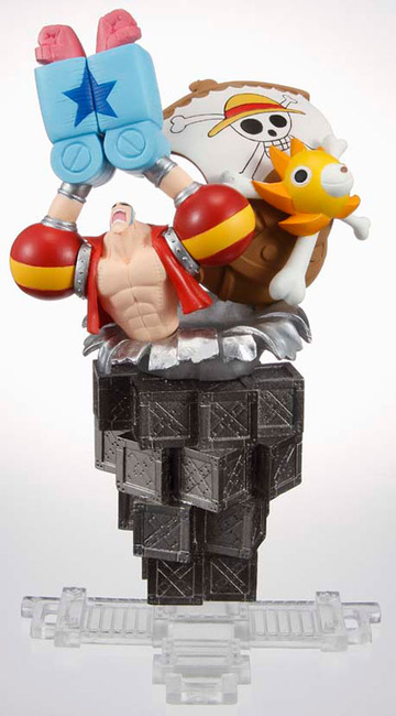 main photo of Assembled Vignette One Piece For the New World: Franky and Thousand Sunny 