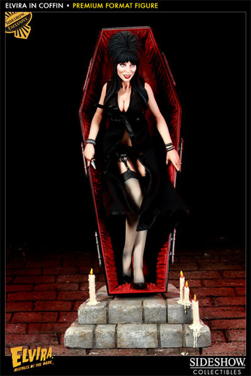 main photo of Premium Format Figure Elvira in Coffin Exclusive Ver.