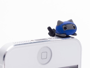 main photo of Nyanko Earphone Jack: Ninja Cat