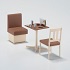 1/12 Posable Figure Accessory: Family Restaurant Table and Chair