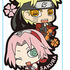 Naruto Rubber Mascot de Two-Man Team dattebayo!: Naruto & Sakura