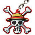 main photo of One Piece Alphabet Soft Rubber Mascot: Mugiwara Jolly Rogger