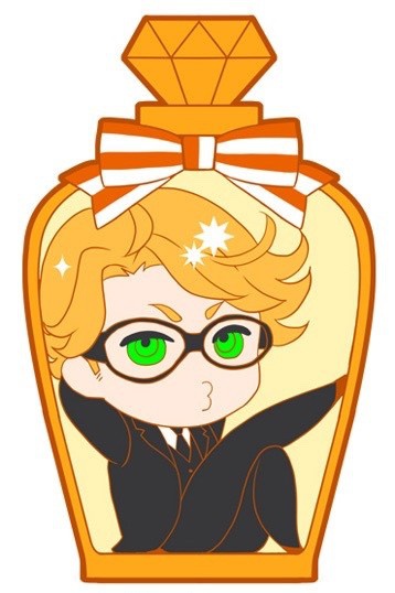 main photo of Kuroshitsuji 10th Anniversary Bottle Rubber Strap: Ronald Knox