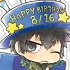 Psycho-Pass Kougami Birthday Ver. 2015: Shinya Kougami Acrylic Keychain