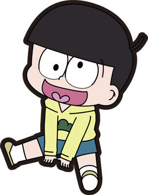 main photo of Osomatsu-san Petanko Trading Rubber Strap: Juushimatsu