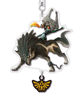 main photo of The Legend of Zelda: Twilight Princess HD Acrylic Keychain: Midna & Wolf Link