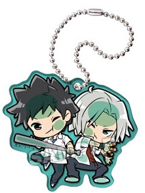 main photo of Katekyou Hitman Reborn! Pita! Deforme Acrylic Keychain: Gokudera Hayato & Yamamoto Takeshi