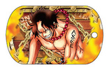 photo of One Piece Chara Metal Tag W: Portgas D. Ace 