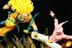 photo of SSJ3 Goku vs Kid Buu Resin Statue