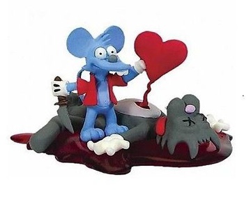 main photo of Simpsons Bust-Ups Valentine's Day: Itchy and Scratchy