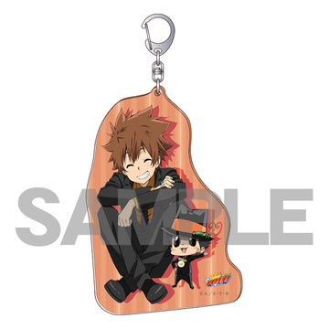 main photo of Katekyo Hitman REBORN! Big Acrylic Key Holder: Sawada Tsunayoshi