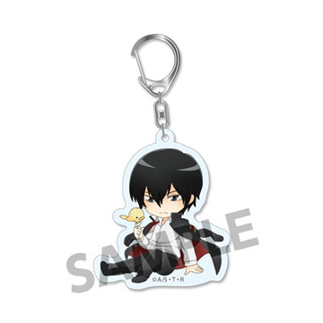 main photo of Katekyo Hitman REBORN! Pic-Lil Trading Acrylic Keychain vol. 2: Hibari Kyoya & Hibird