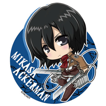 main photo of Shingeki no Kyojin Deka Acrylic Keychain: Mikasa