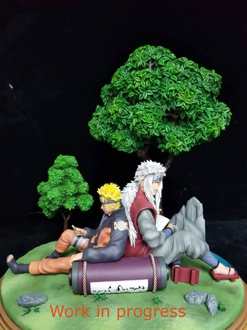 main photo of Naruto & Jiraiya Resin Statue
