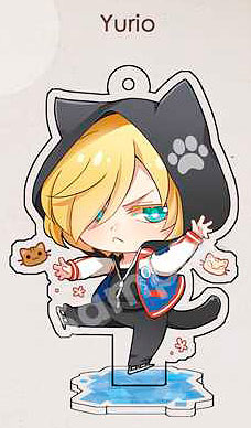 main photo of Yuri on Ice!! Animal Clear Charms/Standee: Yuri Plisetsky