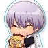 BLEACH Gyugyutto Acrylic Keychain: Gin Ichimaru