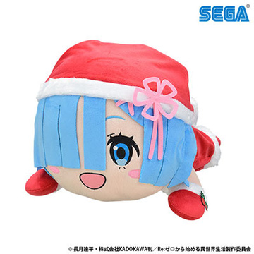 main photo of Mega Jumbo Nesoberi Plush Rem Santa ver.