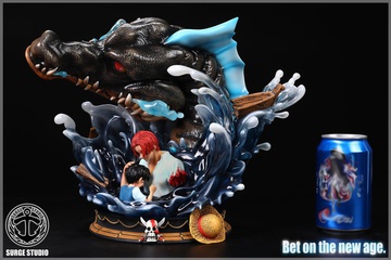 main photo of Bet On The New Age Shanks and Childhood Monkey D. Luffy with Sea King