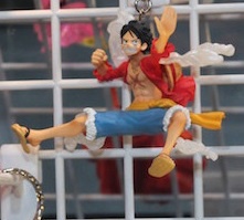 main photo of One Piece Super Effect Figure Keychain -Fish-Man Island Edition-: Luffy