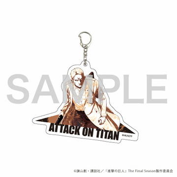 main photo of Attack on Titan Deka Acrylic Keychain MANGEKYO: Reiner