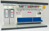 photo of Parts Models Series 1/12 Interior Model Commuting Train (Blue Sheet)