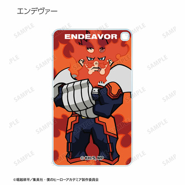 main photo of TV Anime My Hero Academia Trading Chibi Square Acrylic Keychain ver.B: Endeavor