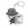 photo of Detective Conan Trading Acrylic Keychain / CharaPeko Drink Ver: Gin