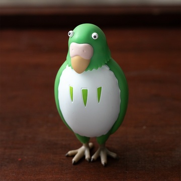 main photo of How do you live? Charabeko Collection Bobblehead: Parrot man green