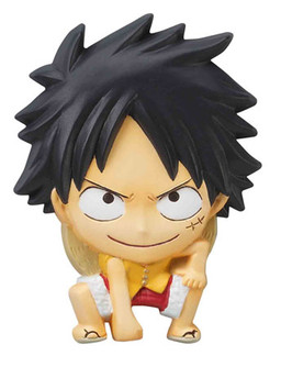 main photo of One Piece Mascot Relief Magnet: Monkey D. Luffy