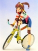 photo of Kanzaki Akari w/Bicycle