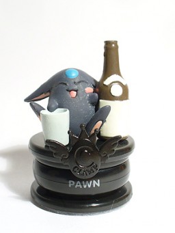 main photo of Clamp no Kiseki Chess Piece - Set 1: Mokona Black Pawn chess piece