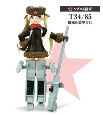 main photo of Konami Figure Collection Mecha Musume Vol.3 Repaint Ver.: Soviet Army T34/85