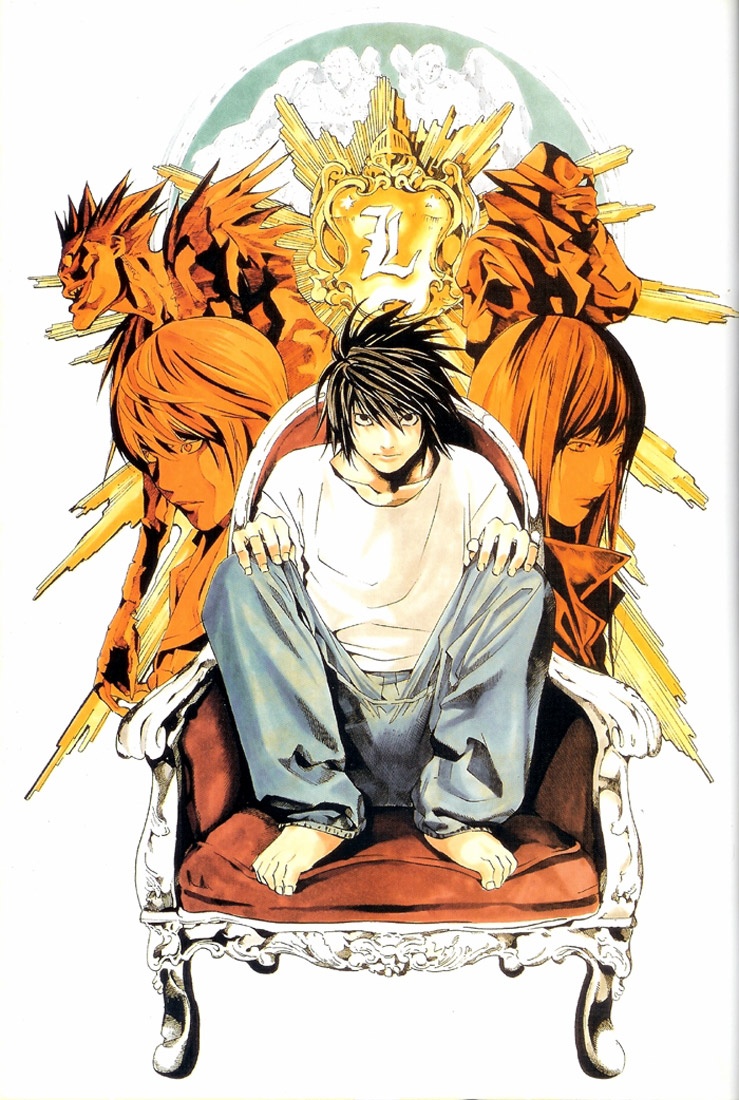 Death Note: L Ryuga Hideki, Ryuzaki, Eraldo Coil, Deneuve Lawliet