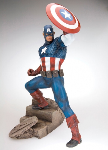 main photo of Fine Art Statue Captain America