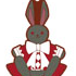 Pandora Hearts Rubber Strap: B-Rabbit (secret)
