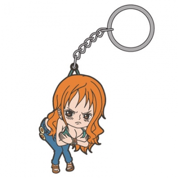 main photo of One Piece Tsumamare Pinched Keychain: Nami