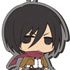 Chimi Shingeki Earphone Jack Mascots: Mikasa Ackerman