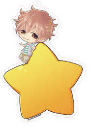 main photo of Brothers Conflict Deka Keychain Star Version: Fuuto Asahina