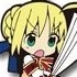 Ichiban Kuji Fate Series 10th Anniversary Part 1 Type Moon Ace Special: Saber Rubber Strap