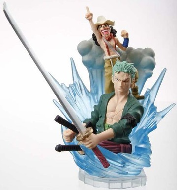 main photo of Assembled Vignette One Piece For the New World: Roronoa Zoro and Usopp